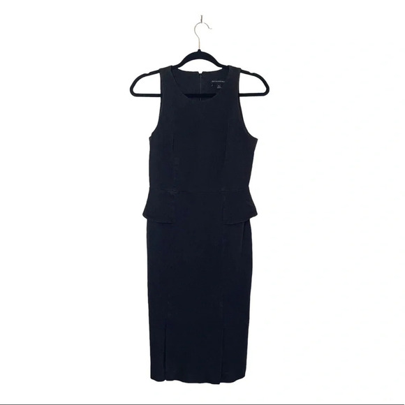 Banana Republic NWOT Black Pocket Sleeveless Midi Sheath Dress 8 Women’s - Picture 13 of 13